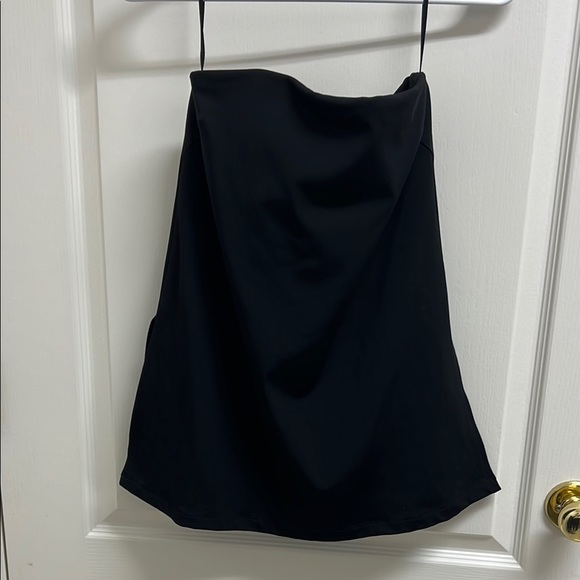Aritzia Babaton Alice Strapless Tube Top Blouse Side Slit | Size XS Black - Picture 4 of 12